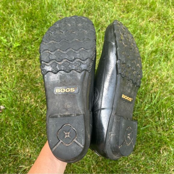 BOGS Women's Rue Black
Rubber Slip On Low Ankle
Rainboots Size US 10 EU 41 - Picture 8 of 13